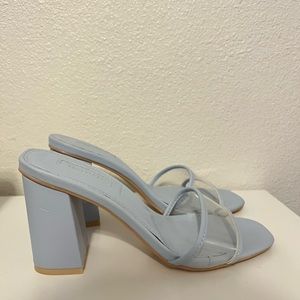 Baby blue heels
